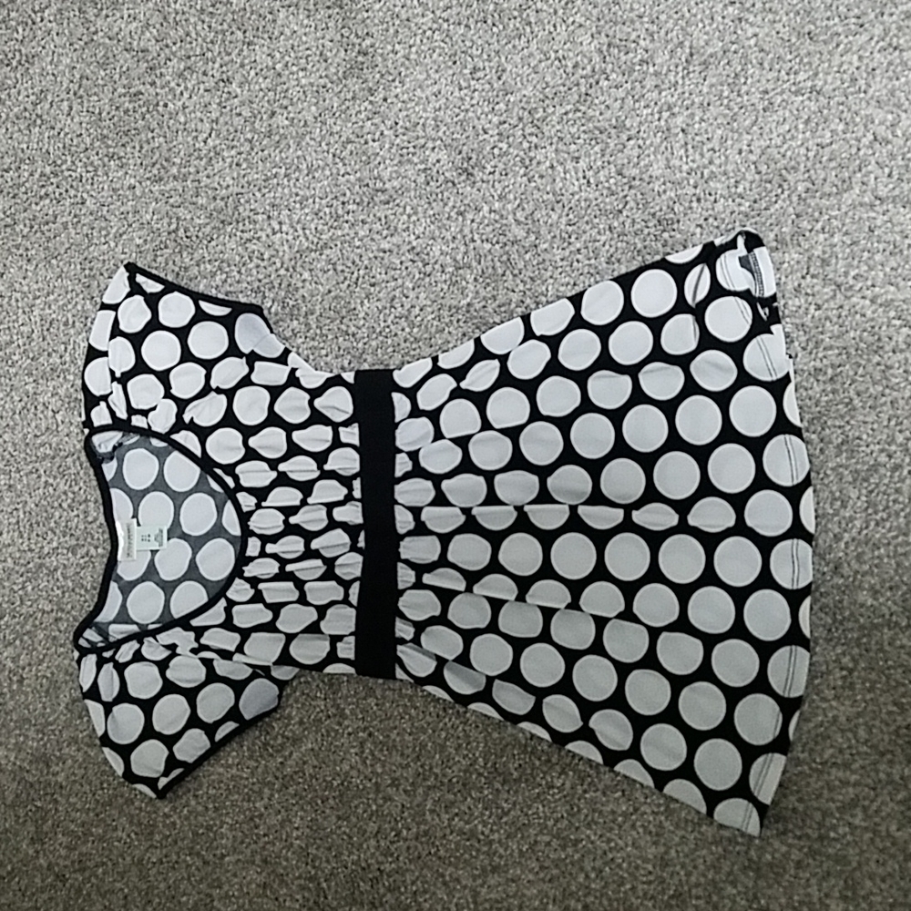 B&W Polka Dot Blouse